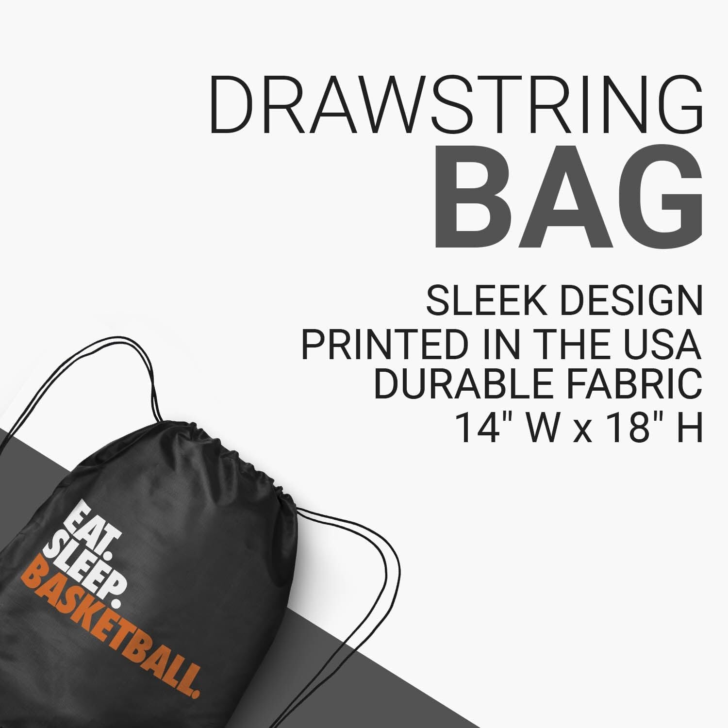 Basketball Sport Pack Cinch Sack - Eat Sleep Basketball