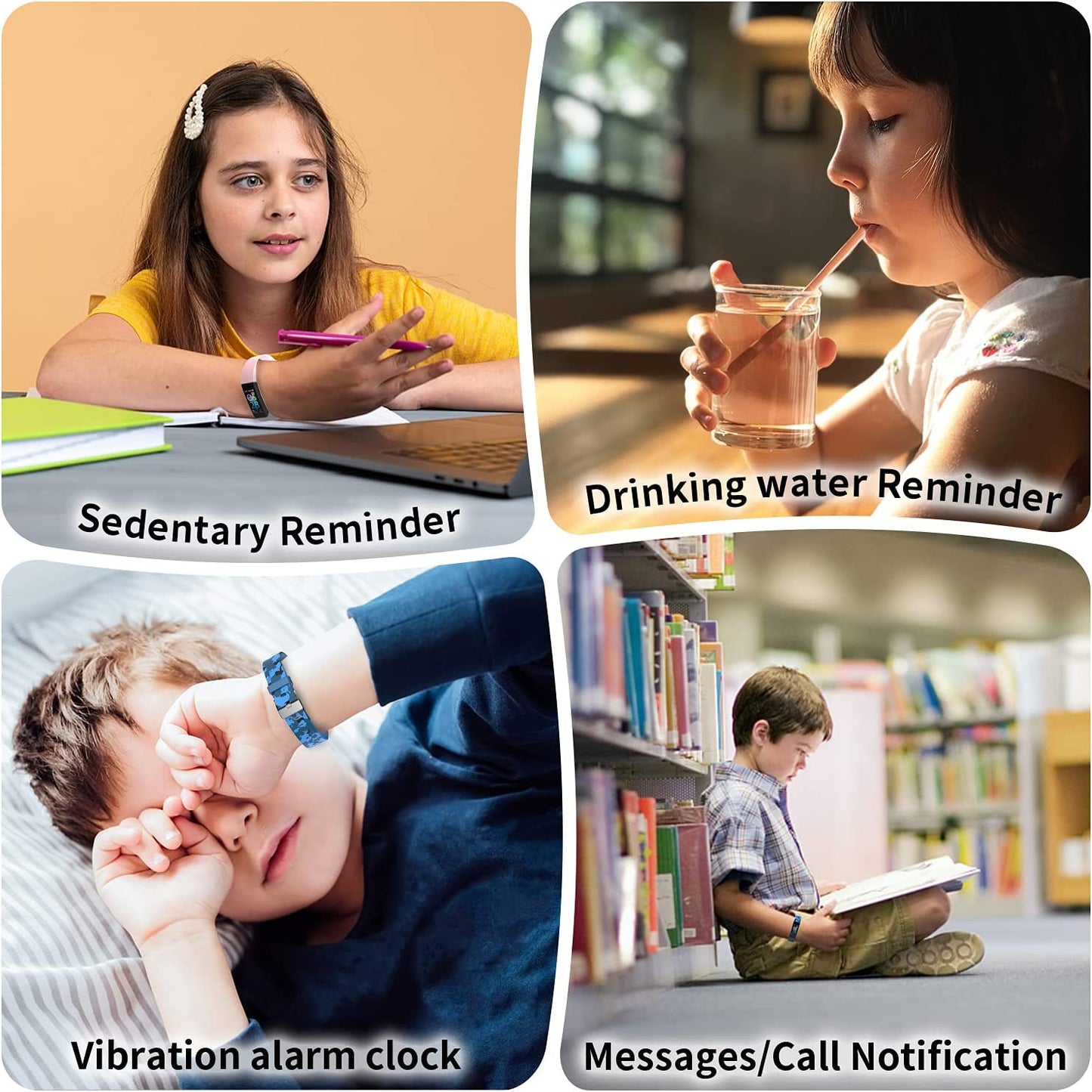 Kids Watch Fitness Tracker, Fitness Watches for Kids, Activity Tracker with Pedometers, Stopwatch, IP68 Waterproof, 11 Sport Modes Smart Watch for Kids Age 6-16 Years Old